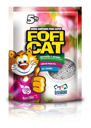 Foficat Arena Para Gatos 5 Kg x 5kg de peso neto