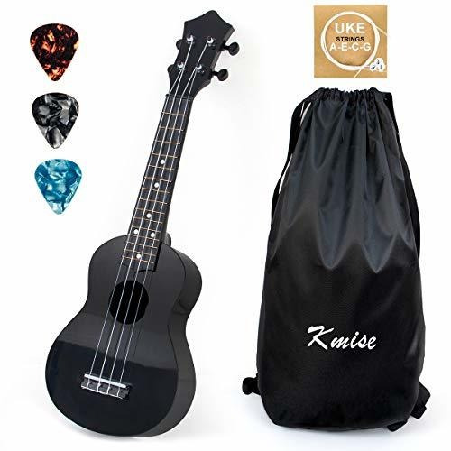 Ukelele Soprano Para Principiantes, Niños, Ukelele Negro, 21