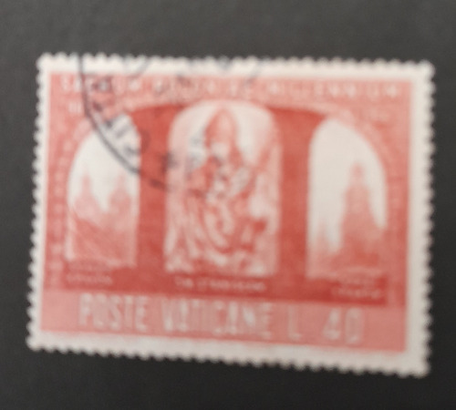 Sello Postal - Vaticano - Milenarios Del Cristianismo - 1966