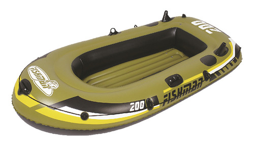 Bote Inflable Fishman Con Remos E Inflador 