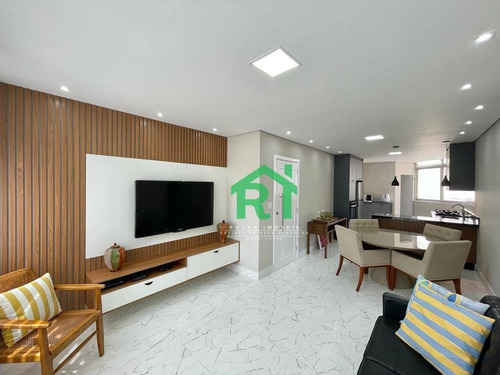 Imagem 1 de 25 de Apartamento Moderno, Beira Mar, 2 Dormitórios Sendo 1 Suíte, 1 Vaga De Garagem, Pitangueiras, Guarujá/sp - Ap5811