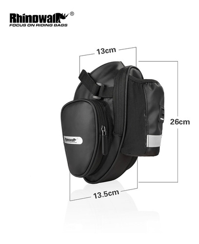 Imagen 9 de 10 de Bolsa Sillín Impermeable Bolsa Trasera Bicicleta Asiento