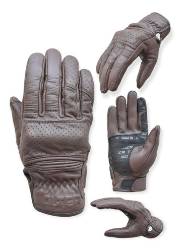 Guantes Alter Cuero Pueblo - En Teo Motos