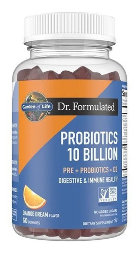 Garden Of Life | Probiotics + D3 | 10billion | 60 Gummies 