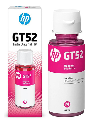 Kit 4 Refil De Tinta Hp Gt52 Gt53 Colorido E Preto