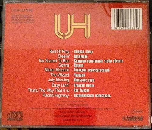Cd Uriah Heep Live In Moscow (Usado)