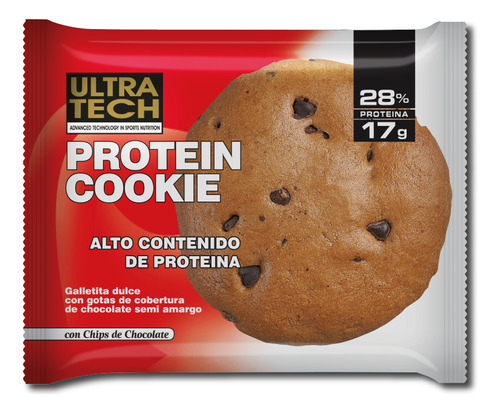 Whey Cookie Ultra Tech Caja X 12 Unidades - Galletas De Proteína