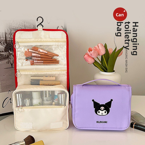 Elegante Bolsa De Maquillaje De Viaje Impermeable Con Gancho