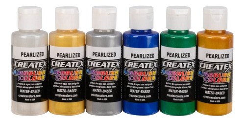 Pintura Aerógrafo Createx Set Pearl 60 Ml