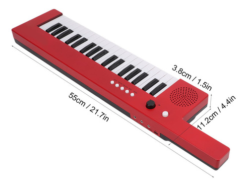 Imagen 7 de 7 de Teclado Piano Guitarra Portátil Órgano Electrónico 37 Teclas