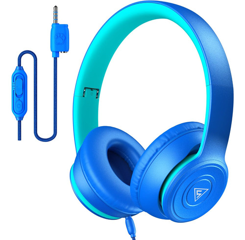 Doqaus Auriculares Niños Con Cable Y Micrófono, Auriculares