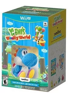 Yoshis Woolly World Mas Hilo Azul Yoshi Amiibo Wii U