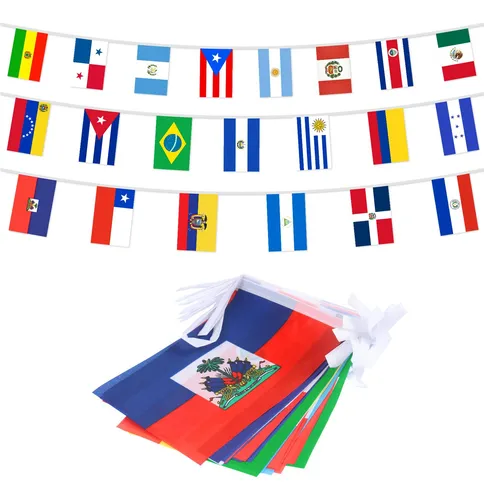 Banderas Latinas De 21 Paises En Una