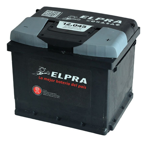 Bateria Elpra Autos 12x45 Instalación A Domicilio Sin Cargo