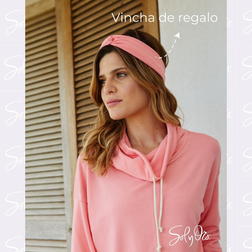 Pijama Buzo Manga Larga Cuello Y Babucha Sol Y Oro 70103sy
