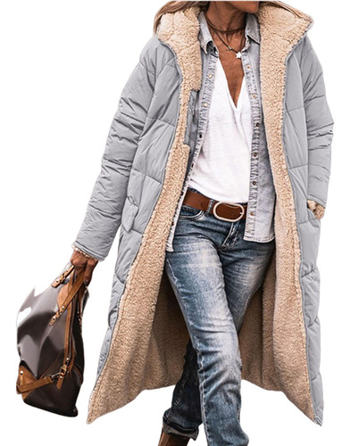 Chaqueta Acolchada De Algodón Con Capucha En Color Liso, Est