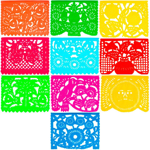 Carteles Grandes De Pl&aacute;stico De Papel Picado, 15&nbsp