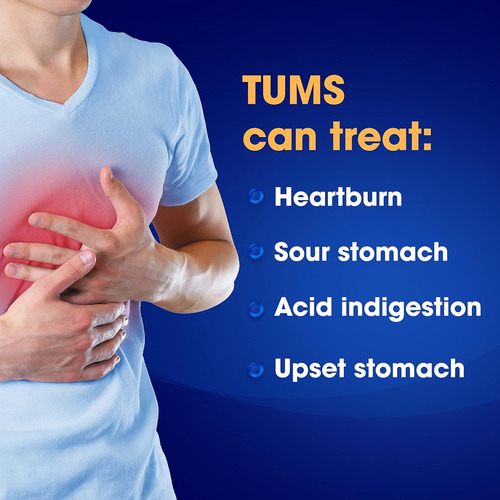 Digestion Acidez Antiacido Tums X 80 - Sin Azucar - Usa Melon Berry