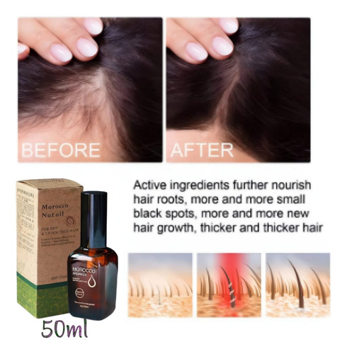 Aceite D Argan 100% Natural Cabello Maltratado 50ml Calidad