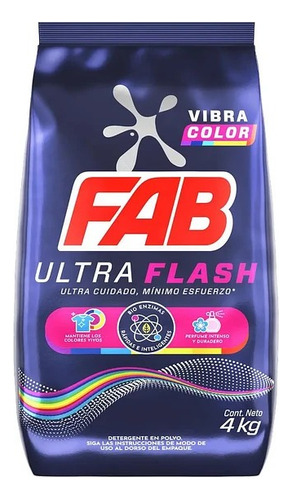 Detergente Fab Ultra Color 4 Kg