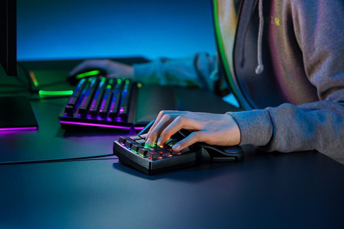 Imagen 5 de 7 de Teclado De Una Mano Gamer Razer Tartarus Pro Black Rgb