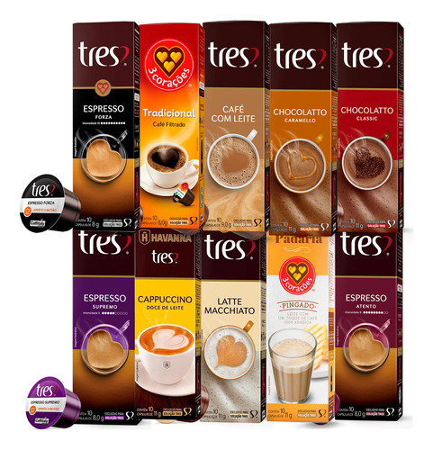 Kit 100 Capsulas Café Três Corações Promoção De Cafés !