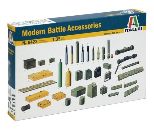 Modern Battle Accessories By Italeri # 6423  1/35