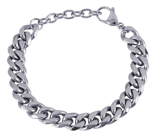 Pulsera Hombre, Brazalete Esclava Plata Oro, S Luckman Diámetro 11 Cm