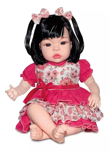 Boneca Bebe Reborn Barato Barata Super Baby Kiss Linda