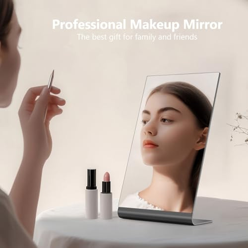 Espejo Rectangular De Maquillaje Para Escritorio, Espejo De