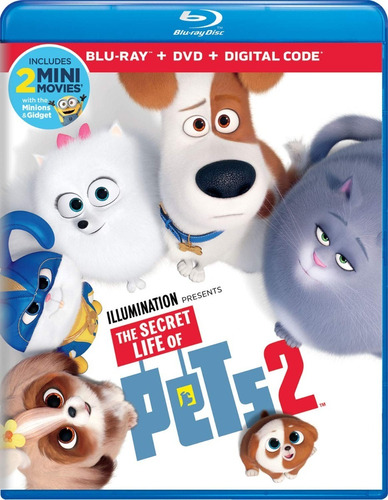 Blu-ray + Dvd La Vida Secreta De Las Mascotas 2