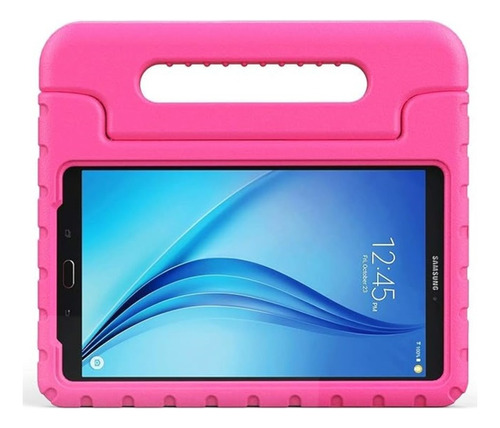 Funda Para Samsung Tab A7 Lite 8.7  De Maleta En Goma Rosada