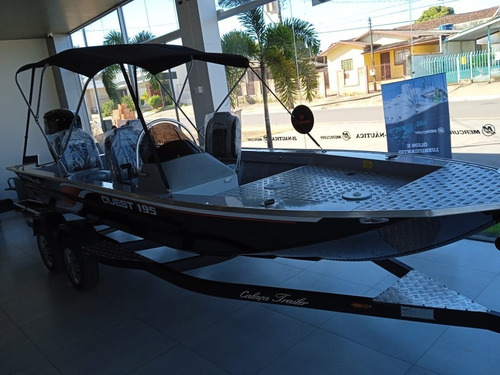 Lancha Metalboat Quest 195 Mercury 115 Reboque 2 Eixo
