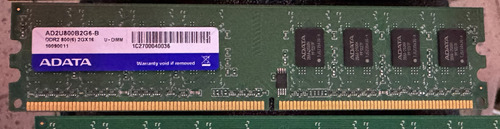 Memoria Ram 2gb Adata Ad2u800b2g6-b Ddr2 800mhz