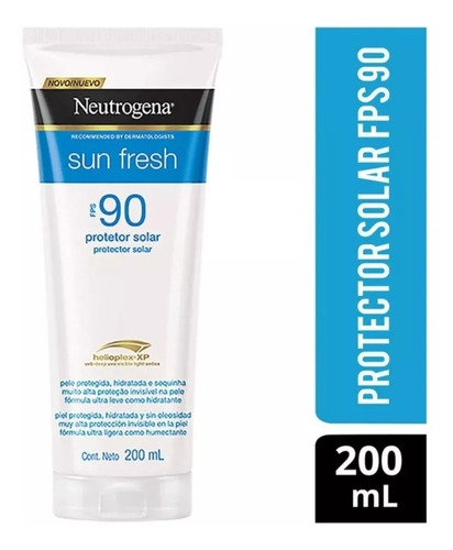 Protector Solar Neutrogena Sun Fresh  Fps 90. 200ml