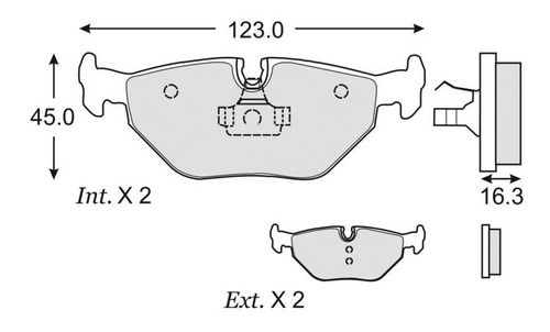 Balatas De Disco Traseras Bmw 3.0i Z4 2003-2005 3.0l Fag