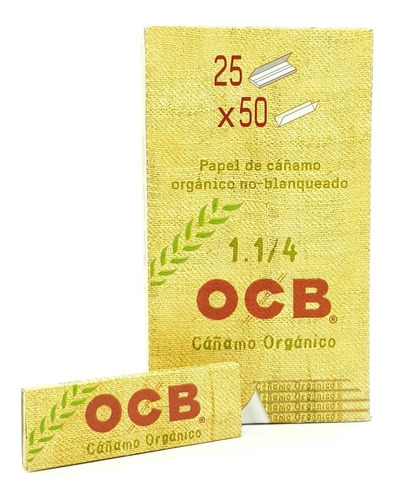 Papelillos Ocb Organicos X25 Unidades - Full7x24