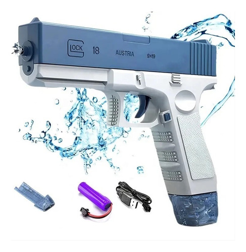 Pistola De Agua Eléctrica Arma Juguete Verano Glock De Agua