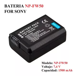 Bateria Np Fw50 Para Sony A7 A6000 A6100 A6300 A6500 A6400