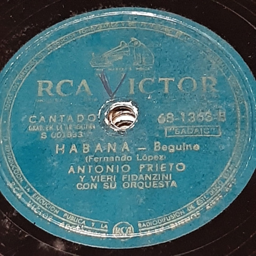 Pasta Antonio Prieto Vieri Fidanzini Rca Victor C211