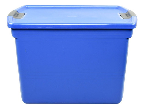 Caja Con Tapa De Plástico 83 L Azul
