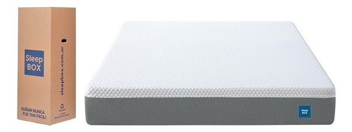 Colchón 2 plazas de espuma SleepBox Comfort Plus blanco - 140cm x 190cm x 24cm