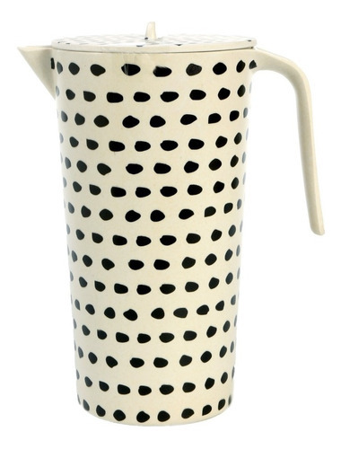 Jarra De Fibra De Bamboo Modelo Dots Eco Friendly 1500 Ml