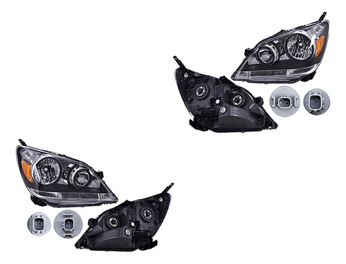 Par Juego Faros Honda Odyssey 2005 - 2007 Depo Qwe