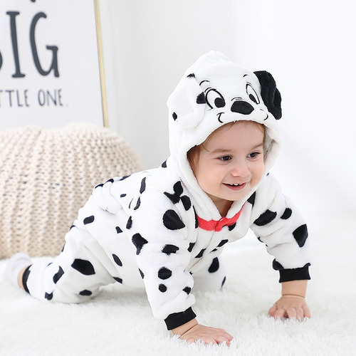 Wf Pijama Mameluco Anime Con Diseño Dálmatas Para Bebé