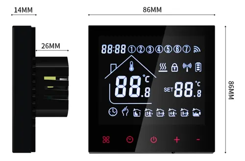 Termostato Smart Programable Domotica Wifi 3a