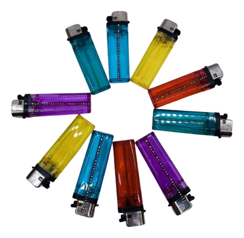 Encendedores Transparentes Recargables Diomex X50 U X Mayor