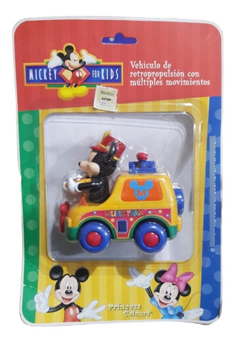 Auto Mickey Mouse Vehiculo Retropulsion Movimiento Jretro