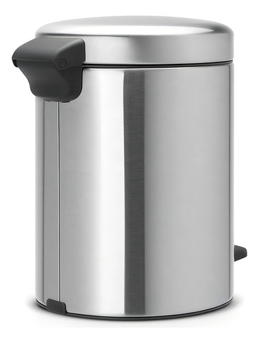 Bote De Basura Pedal Newi, Acero-mate/plástico 5 L Brabantia Color Plateado