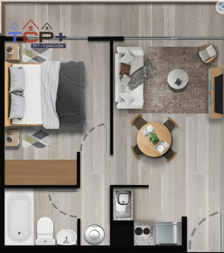 Departamento C3 1d1b 33,76m2 1800 Uf Compra Sin Pagar Pie